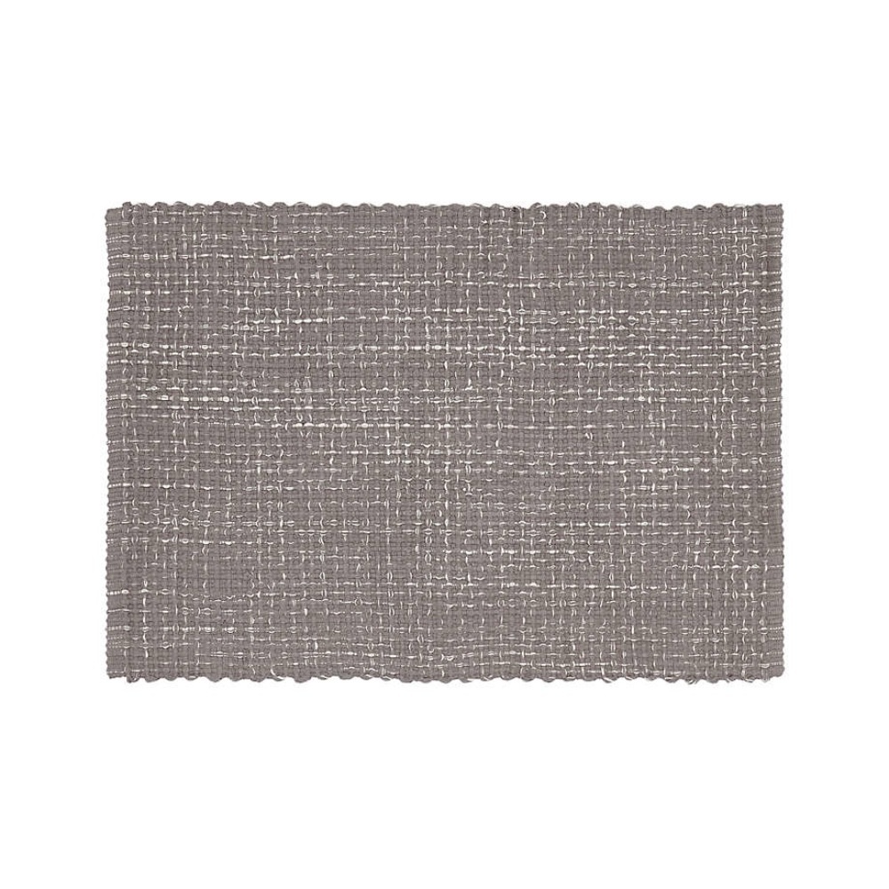Crate&Barrel Della Grey Cotton Flat Weave Rug 
Size 2'x3'